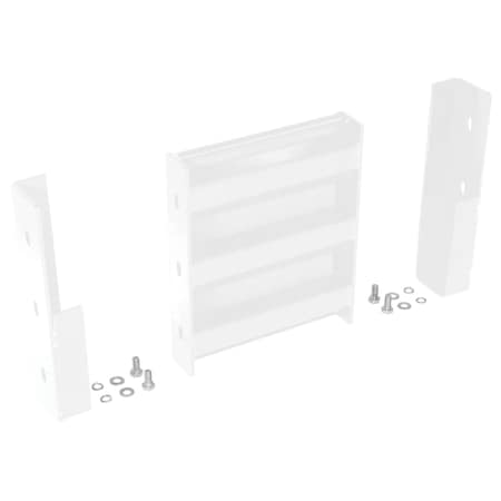 Vestil Drop-In Style Guard Rail 1 Ft White GR-F3R-DI-1-WT